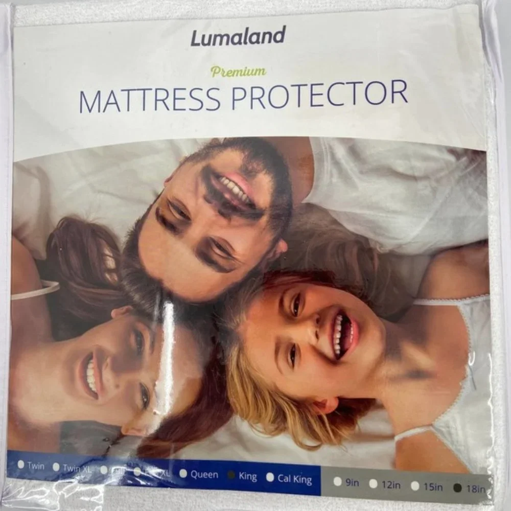 NEW Lumaland King Size Premium Waterproof Hypoallergenic Mattress Protector